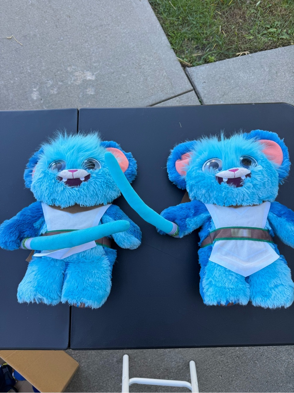 TWO Star Wars Young Jedi Adventures Fuzzy Force Nubs 16.5" Plush Toy by Hasbro.